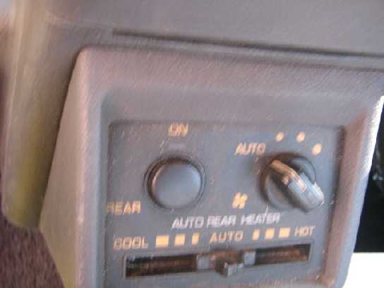 Interior Panel Trasero Calefaccion